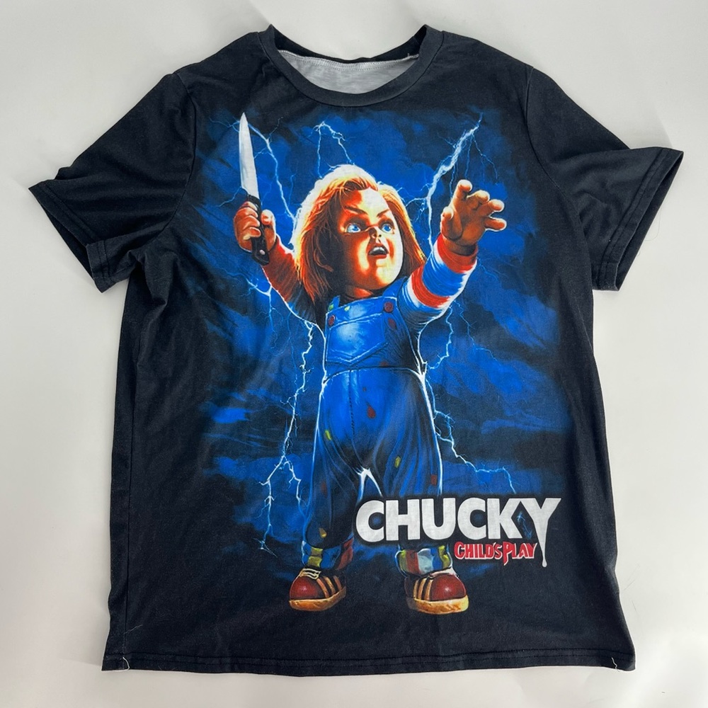 Chucky Graphic Short-Sleeve Tee - Black/Blue